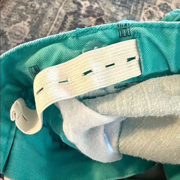 Tommy Hilfiger torquoise blue Cotton Shorts w pockets, snap and zipper. Size 3T - Picture 6 of 7